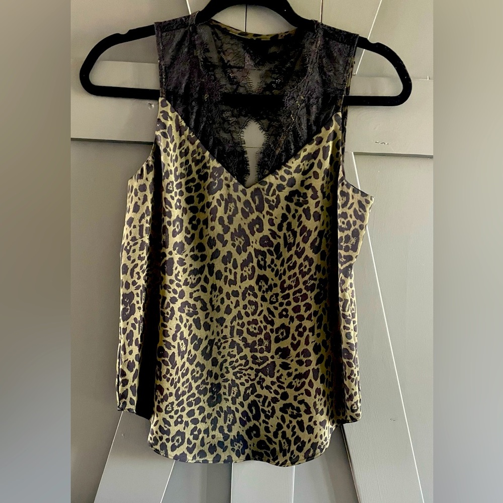 Silk and lace dress sleeveless shirt